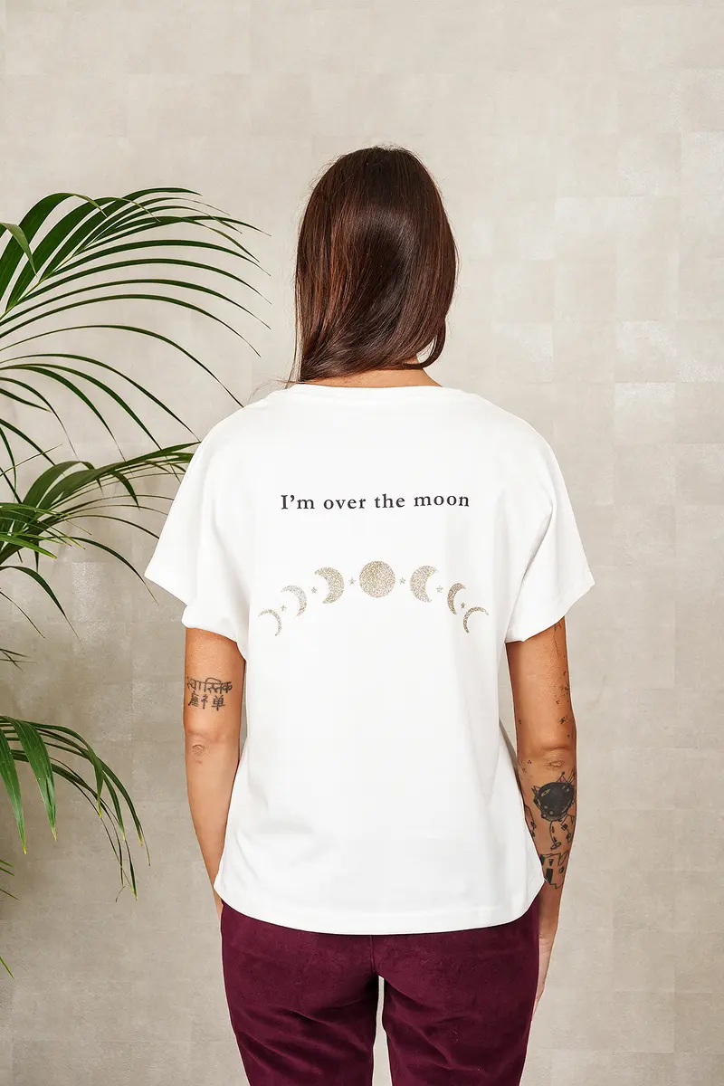 T-SHIRT LUNA panna