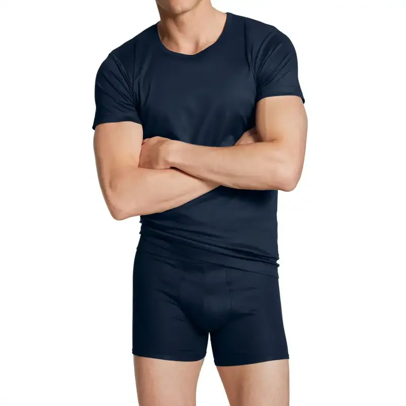 T-shirt uomo a mezza manica con paricollo in puro cotone Swiss Cotton | Calida