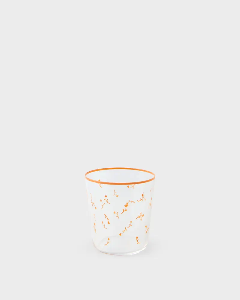 Tabitha Simmons x Cabana Hand-Painted Murano Wine Glass, Terracotta