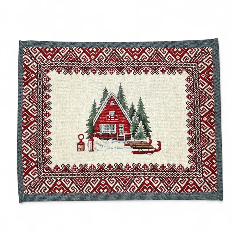 Table Set CHAMONIX Placemat Tovaglietta Gobelin Jacquard, 40 x 50 cm
