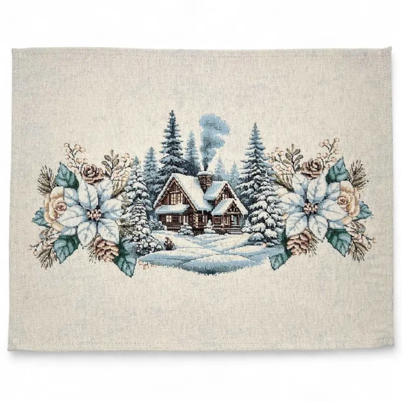 Table Set LAVAREDO Placemat Tovaglietta Gobelin Jacquard, cinigliato 40 x 50 cm