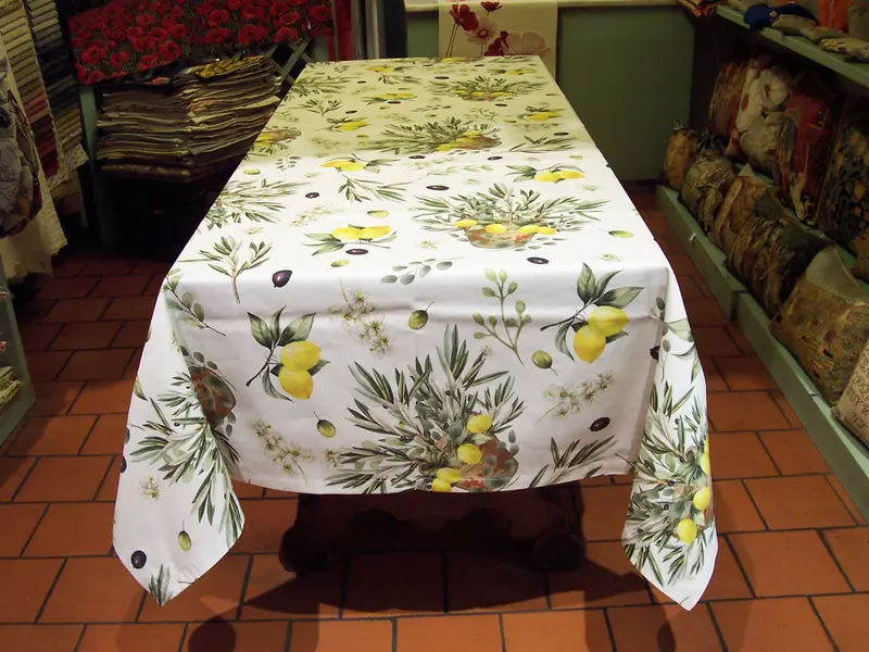 TABLECLOTH LARGE LEMONS AND OLIVES
