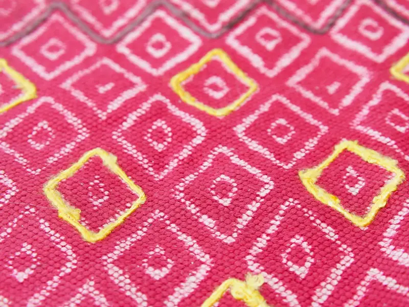 tappeto, arazzo, tessuto d'arredo etnico, stuoia, tessuto ornamentale indiano cod.TAP6