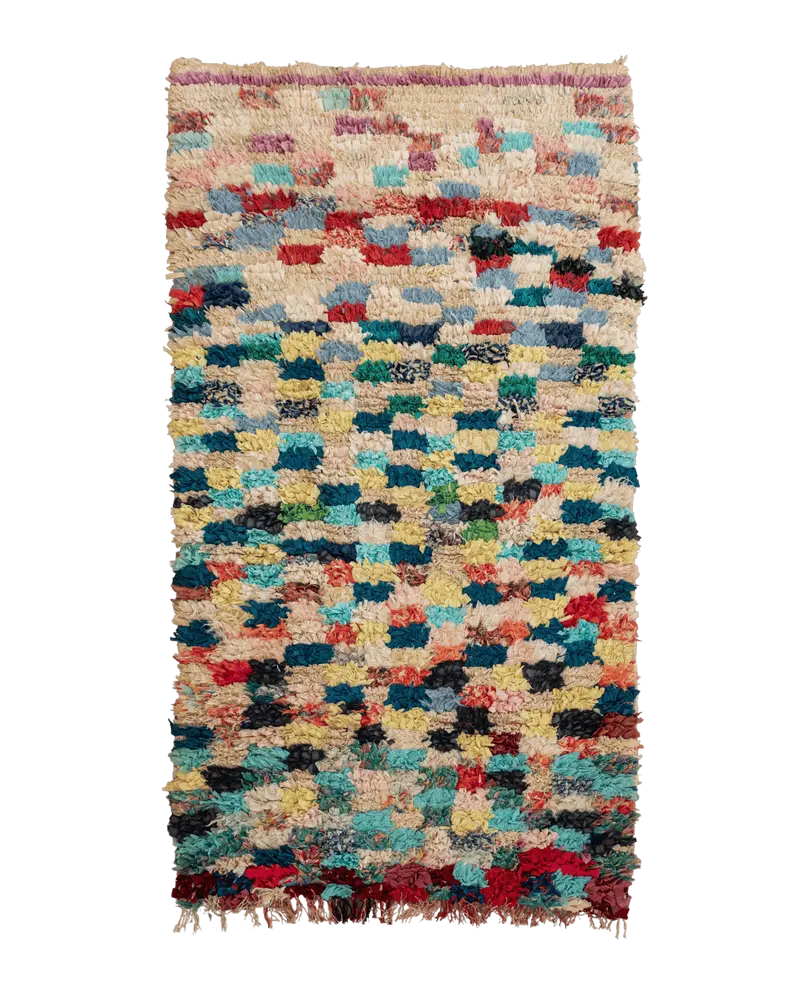 Tappeto Boucherouite vintage 190x100 cm