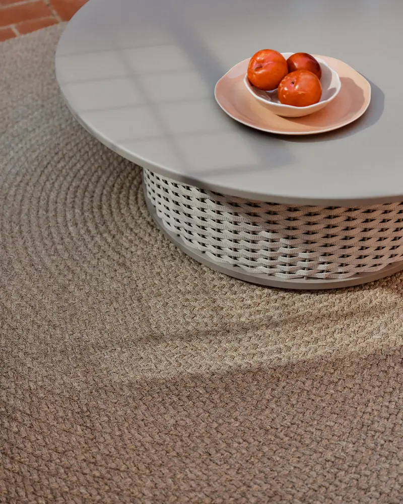 Tappeto Despas in fibre sintetiche beige Ø150 cm