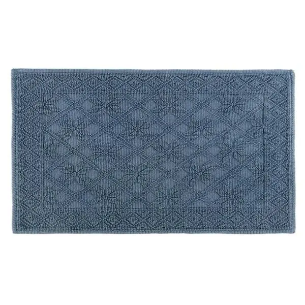 Tappeto in cotone blu
