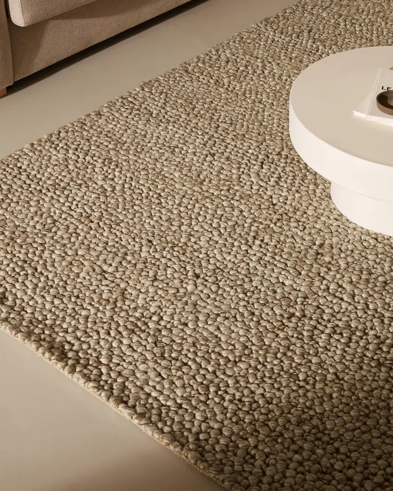 Tappeto Lubrin in lana grigio 200 x 300 cm