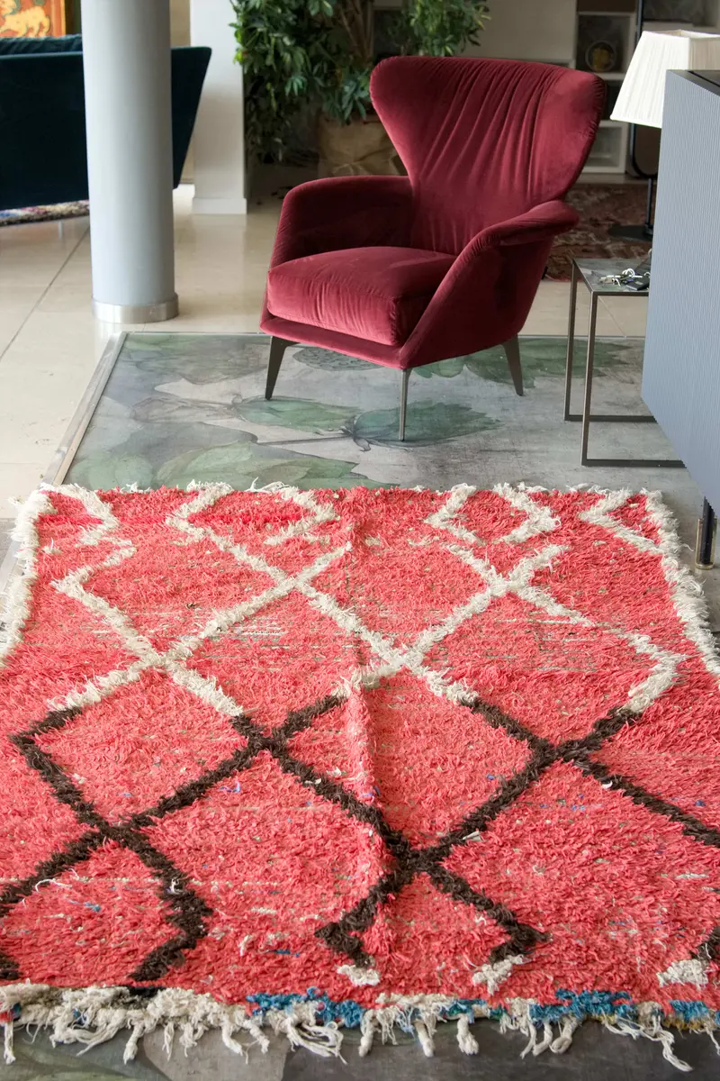 Tappeto Marocco boucherouite multicolor