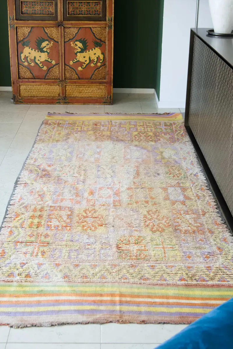 Tappeto Marocco boucherouite multicolor