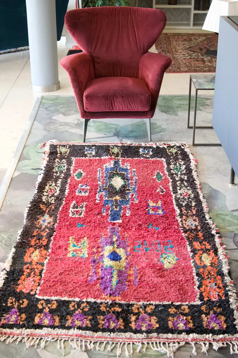 Tappeto Marocco boucherouite multicolor