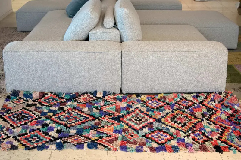 Tappeto Marocco boucherouite multicolor