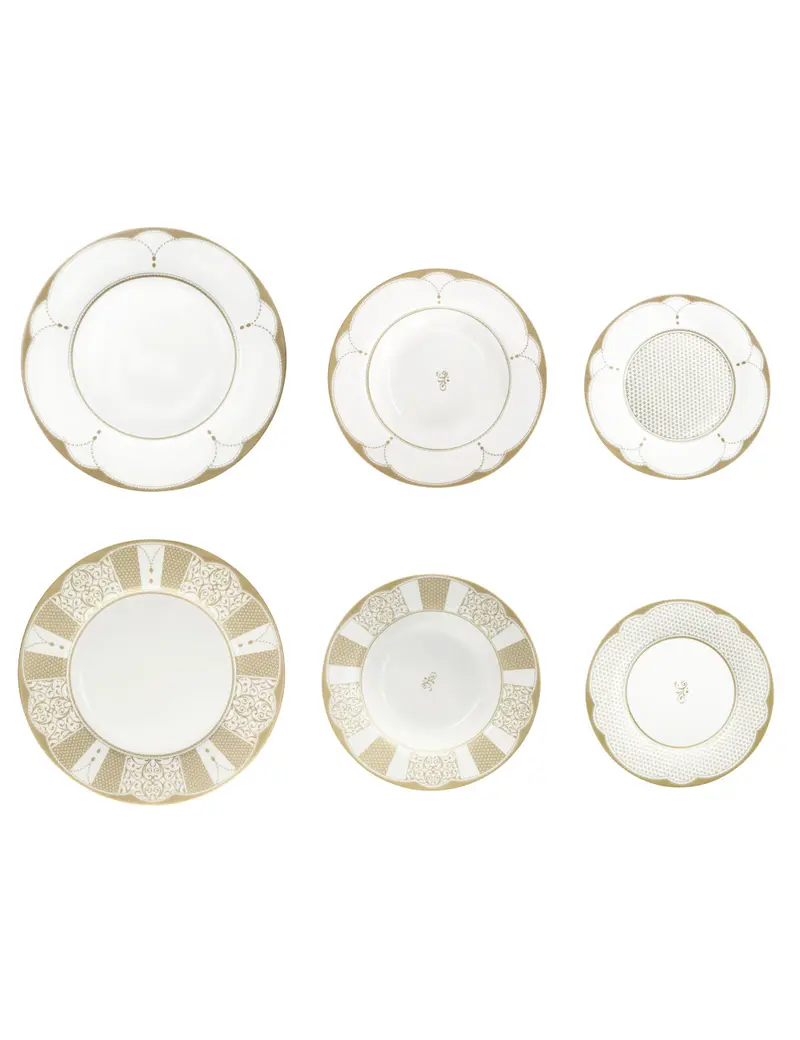 TAVOLA 18 PZ GOLDEN EYE PORCELLANA