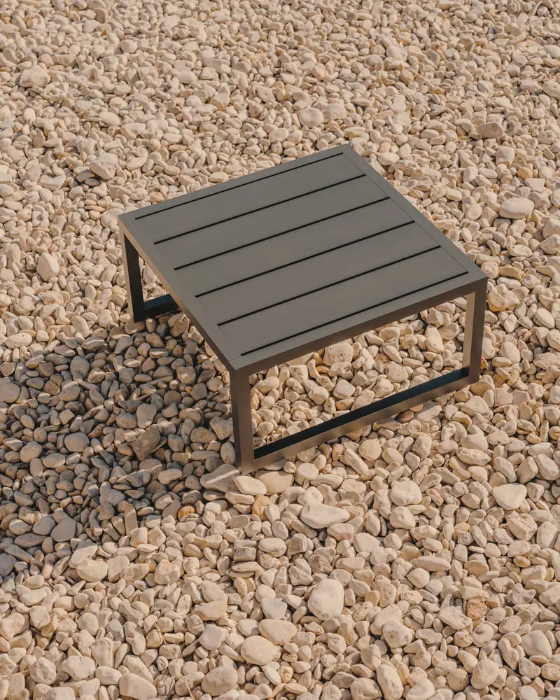 Tavolino da esterno Comova in alluminio verde 60 x 60 cm