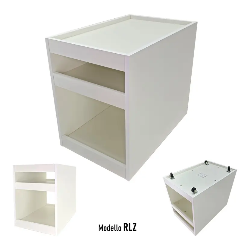 Tavolino Panchetta su Misura RLZ Servetto Pianetto Table ruote con rialzo per stampanti attrezzature