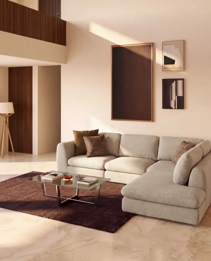 Tavolino Plam 120 x 70 cm vetro trasparente