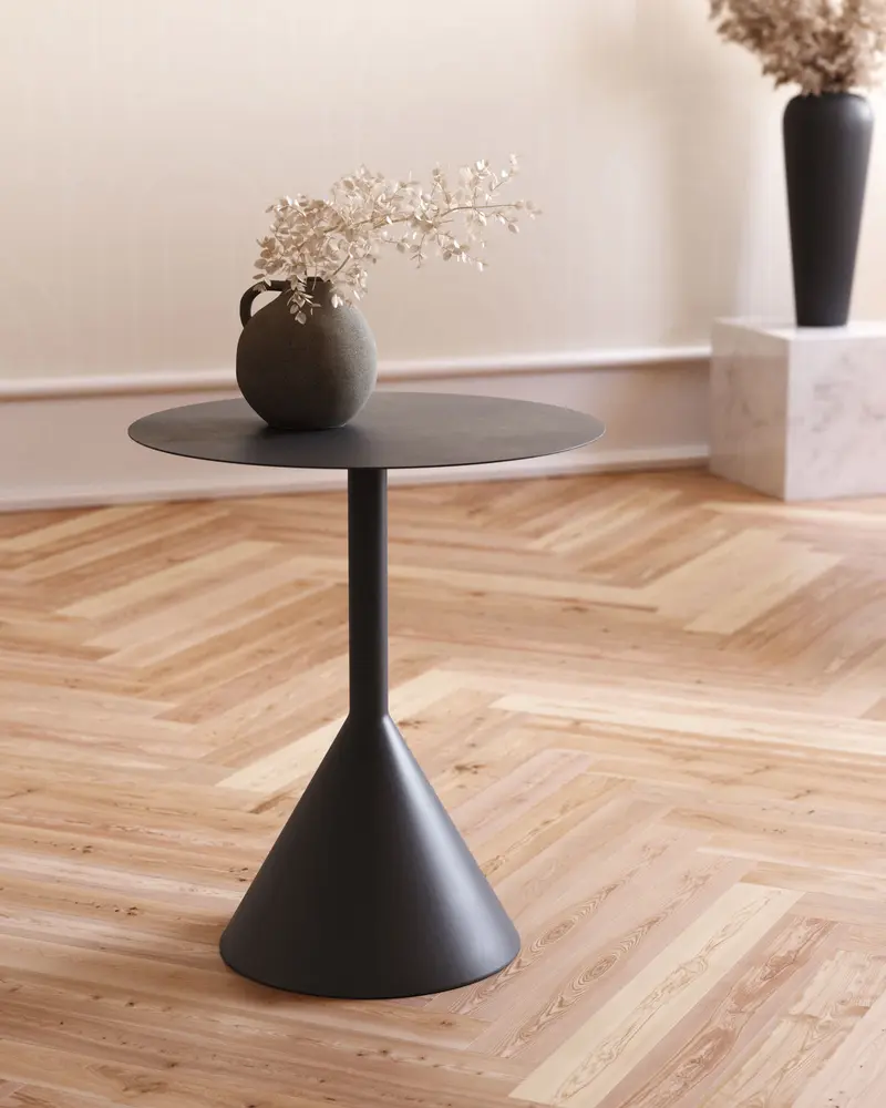 Tavolino Yinan Ø 48 cm nero