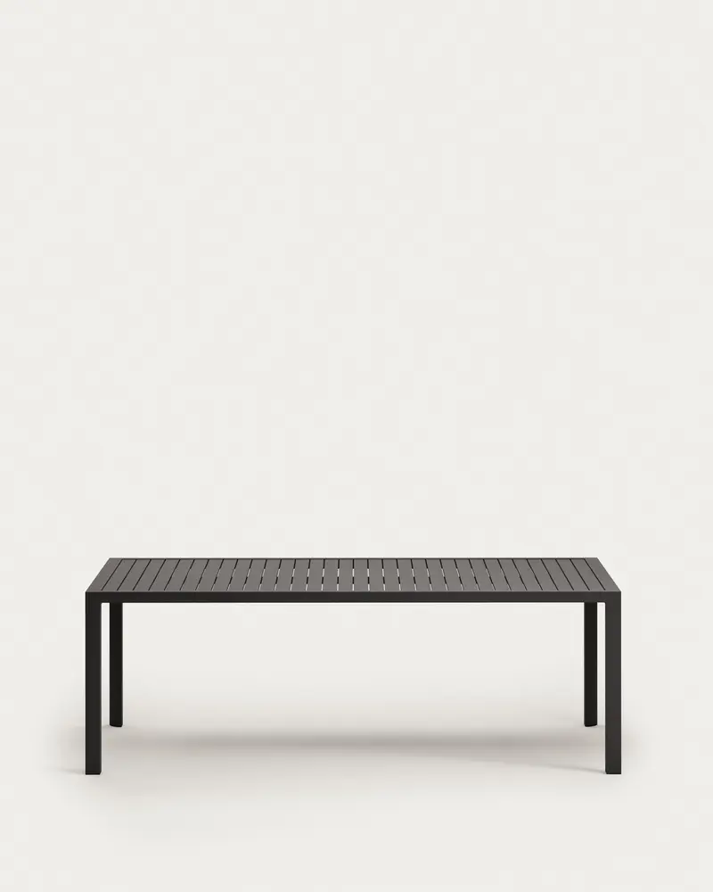 Tavolo da esterno Culip in alluminio finitura grigia 220 x 100 cm