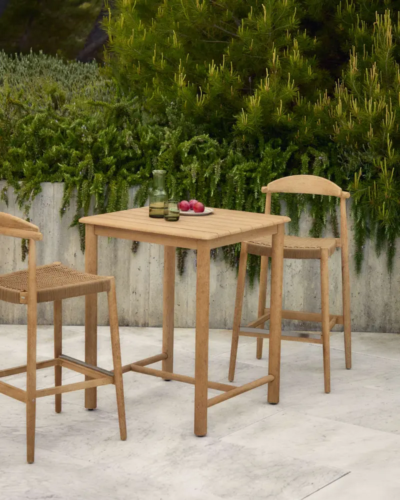 Tavolo sori in legno massiccio di acacia 78 x 78 cm