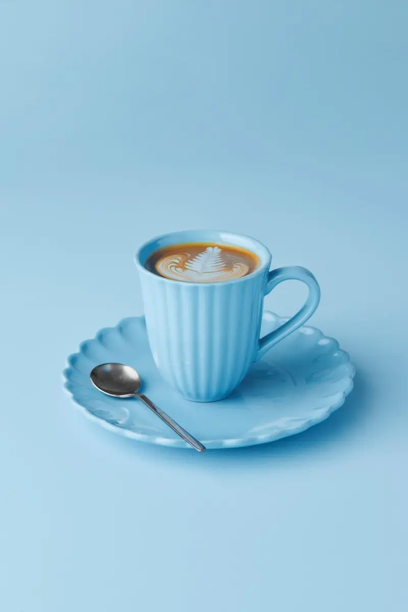 Tazza con scanalature Mynte Blue Bell, 240 ml