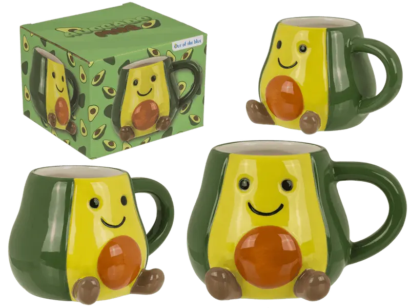 TAZZA, KAWAII AVOCADO IN DOLOMITE, 13,5 X 8,5 CM