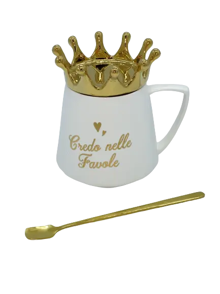 TAZZA QUEEN E KING "CREDO NELLE FAVOLE"