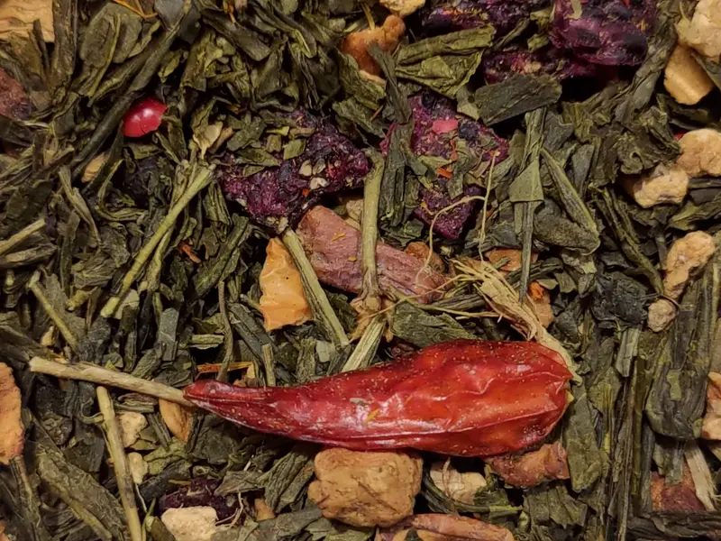 Tè verde, Frutto del drago, Zenzero e Basilico