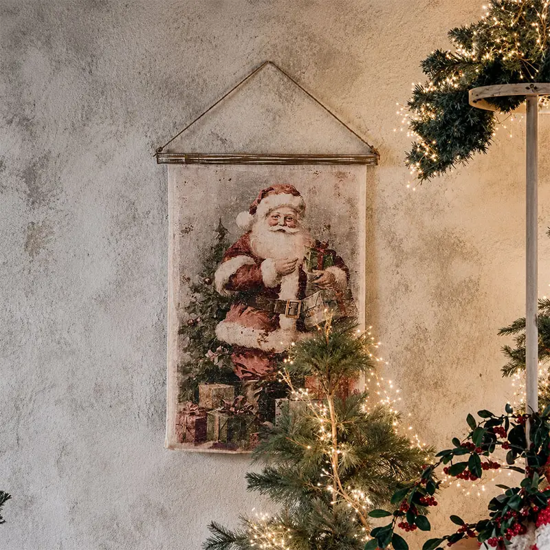 Tela Babbo Natale Vintage Sogni su Tela 55×75