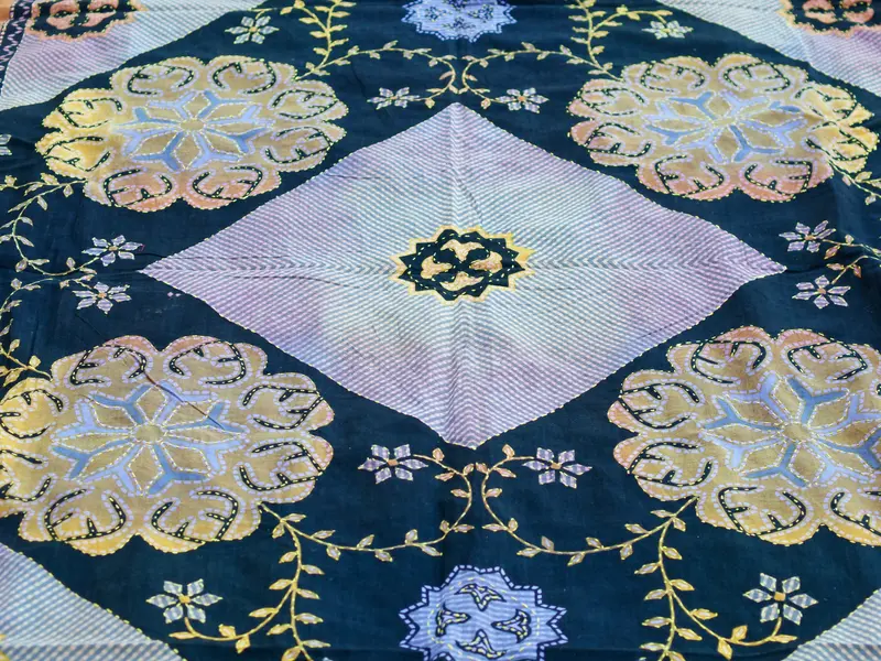 Telo Indiano in cotone print block cod.COPRI5