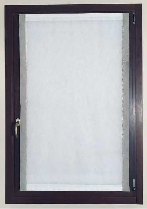 Tende a Pannello per Finestre e Porte – Larghezza 30–90 cm – Con Profilo in Alluminio, Velcro, Peso Inferiore e Supporti no Fori - art.611