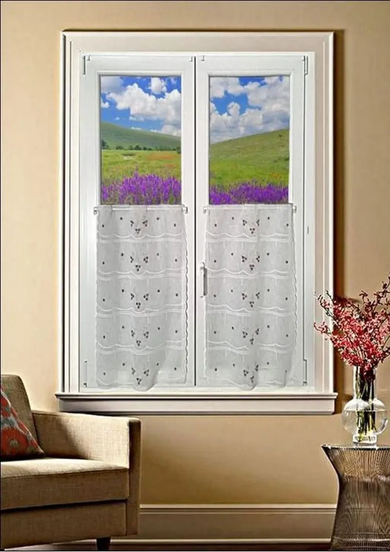 Tende per finestra e Porta - pannello larghezza cm 45-60-90 - altezza individuale - colore lilla-art.707