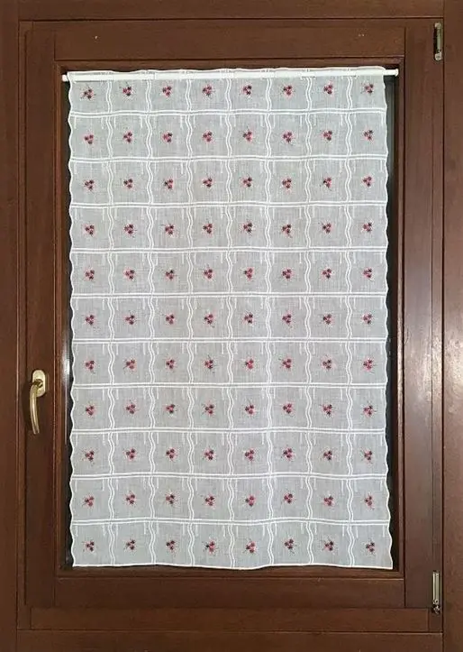 Tende per finestra e porta - tessuto ricamato - larghezza 80 cm - altezza individuale-art.703