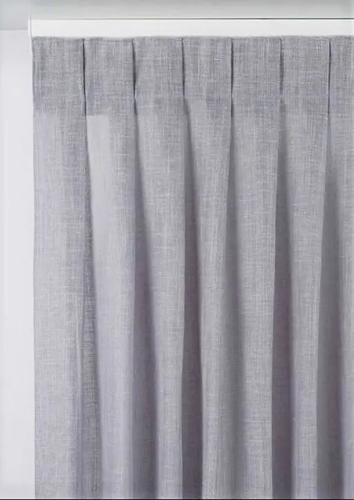 Tende per interno su misura a pieghe fisse cucite - colore grigio-art.400