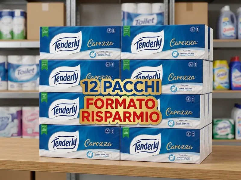 TENDERLY FAZZOLETTI CAREZZA 12 PACCHI