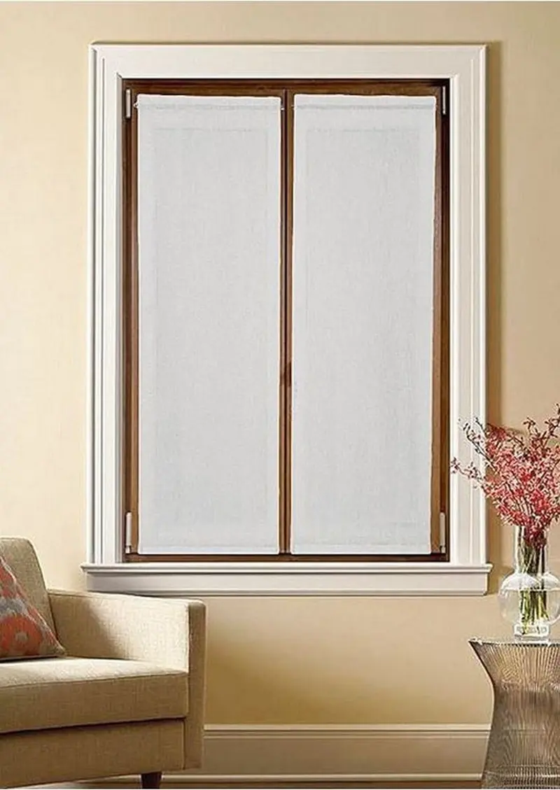Tendine a Vetro Bianche Effetto Lino – Su Misura – Larghezza 35–90 cm art.526