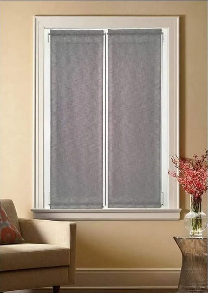 Tendine a Vetro Grigie Effetto Lino – Su Misura – Larghezza 35–80 cm art.528