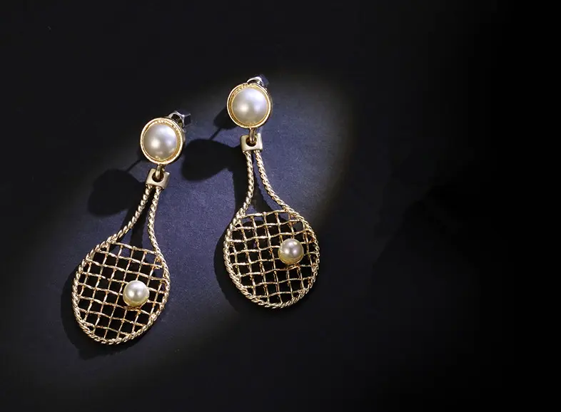 "TennisInGold" - orecchini tennis - IN ESCLUSIVA