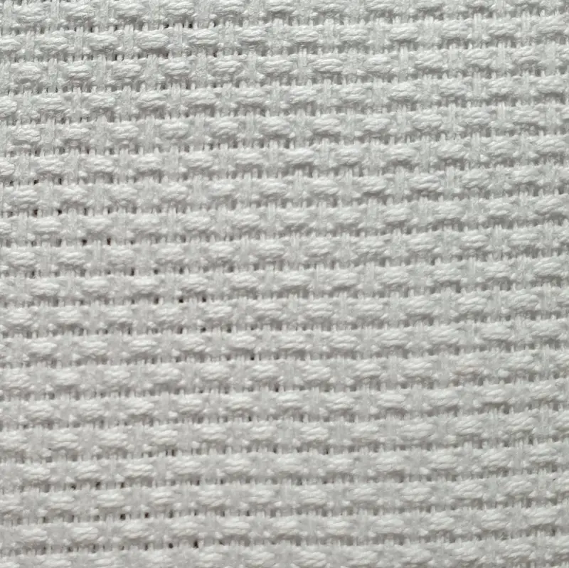 Tessuto per Punto Croce | Altezza 170 cm| 100% cotone | |44 fori 11 ct. 4.4 punti per centimetro | made in italy | tela aida per ricamo.
