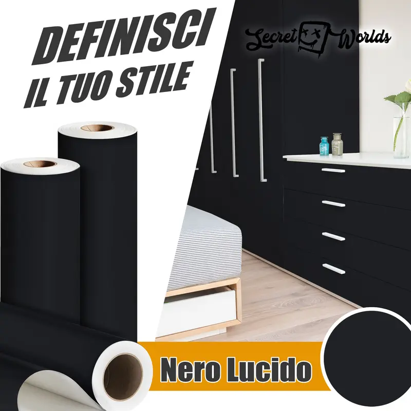 Tinta Unita Nero Lucido