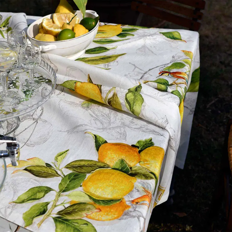 Tovaglia in puro lino Limoncello