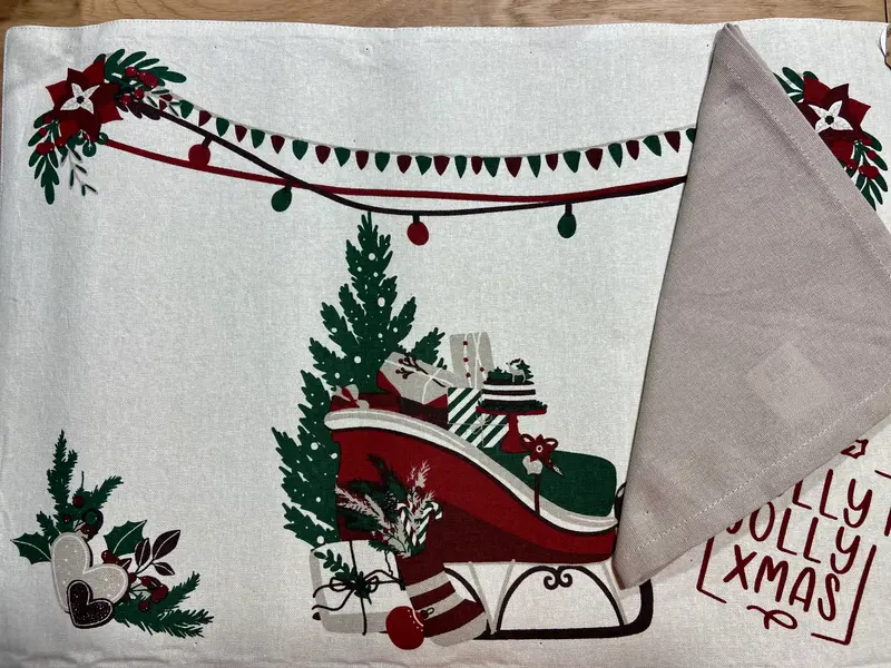 Tovaglietta americana con tovagliolo 6 varianti 33x48/40x40cm