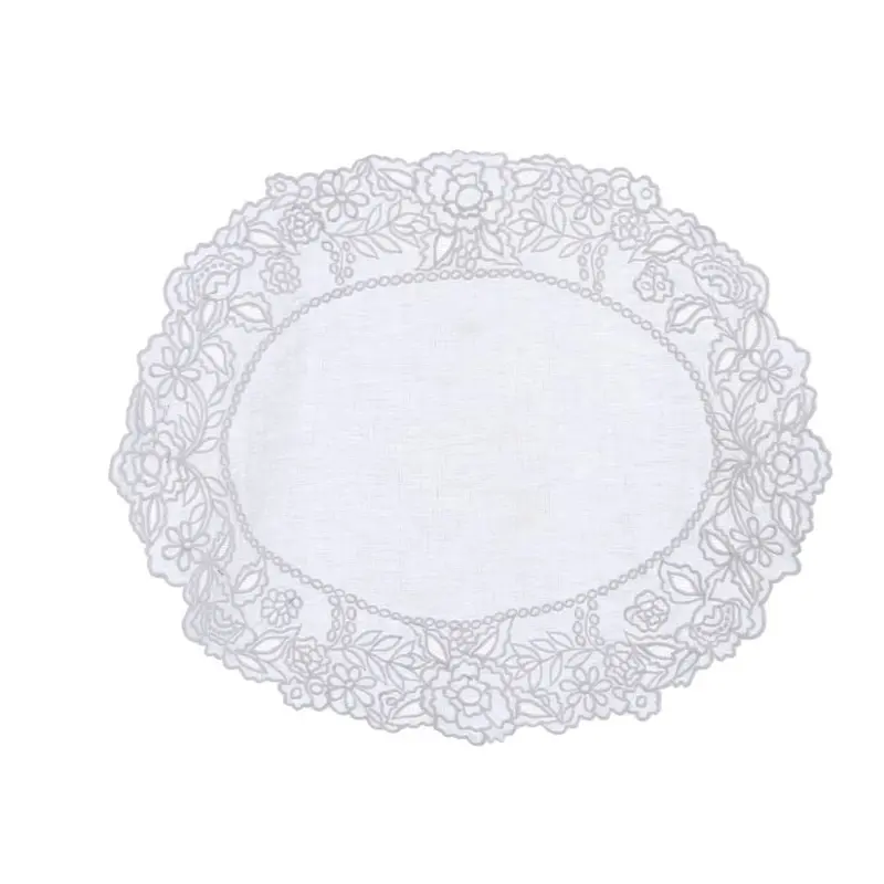 Tovaglietta Dentelle Ovale Ricamata 35×50 cm