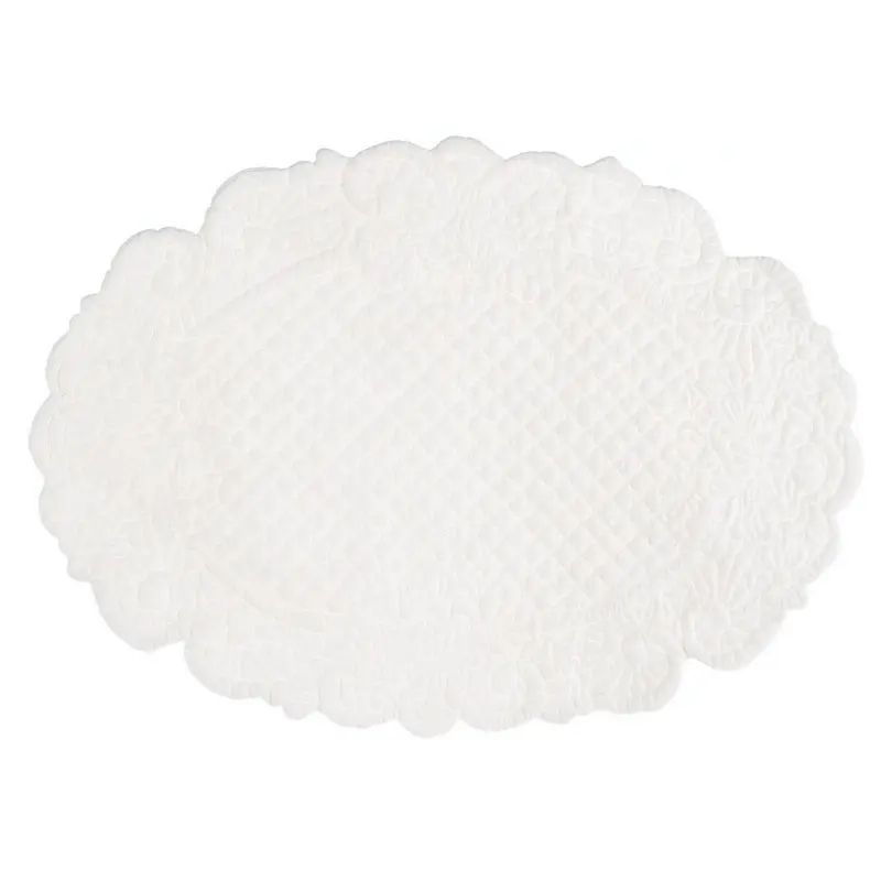 Tovaglietta ovale bianca Blanc MariClò 30x50