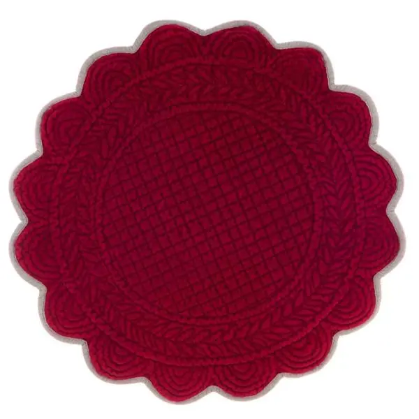 TOVAGLIETTA TONDA IN VELLUTO BICOLORE