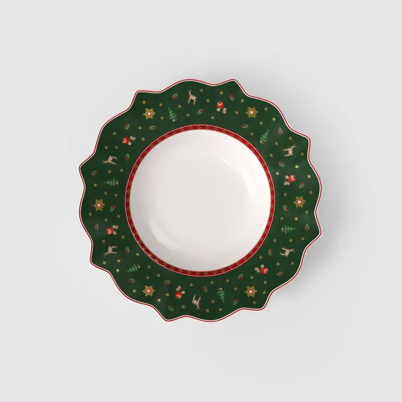 TOY'S DELIGHT PIATTO FONDO FALDA VERDE VILLEROY & BOCH