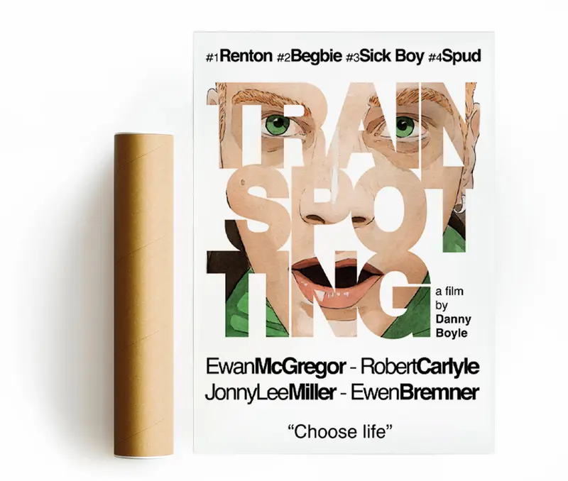 TRAINSPOTTING STAMPA D'ARTE