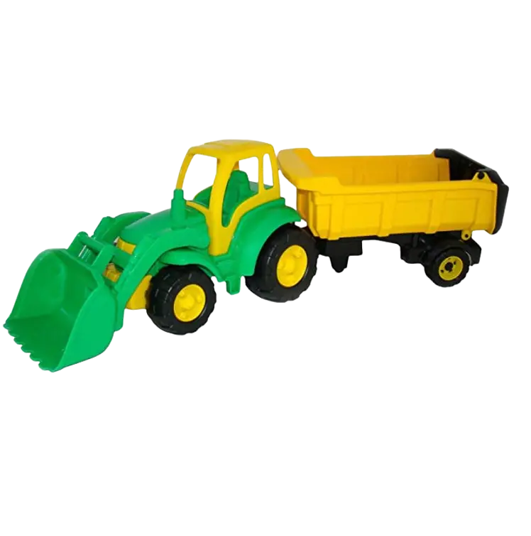 Trampoliere Campione Trattore con caricatori Frontali e Tipping Trailer