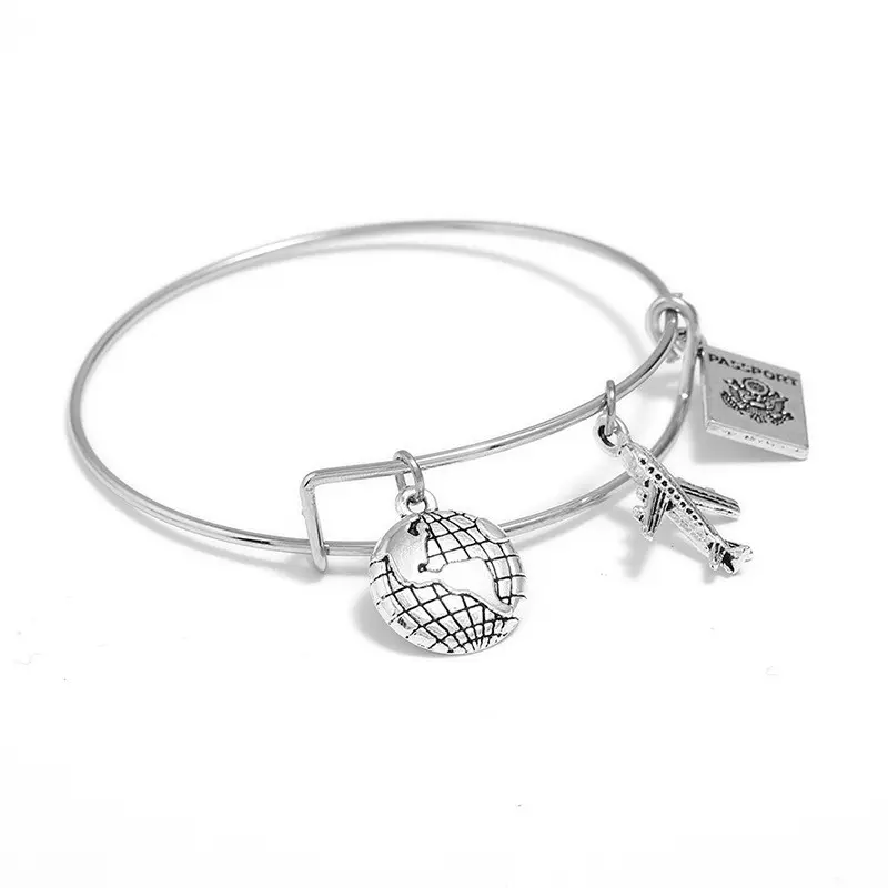 "Traveling" - bracciale rigido per chi ama viaggiare - IN ESCLUSIVA