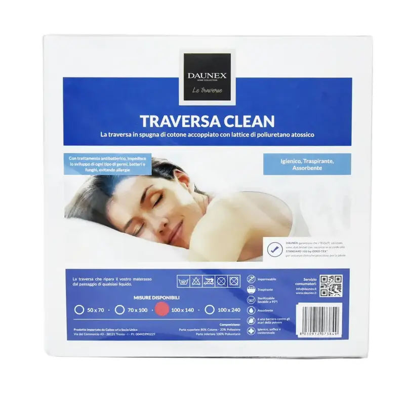 Traversa incerata igienica 100x140 cm Clean | Daunex