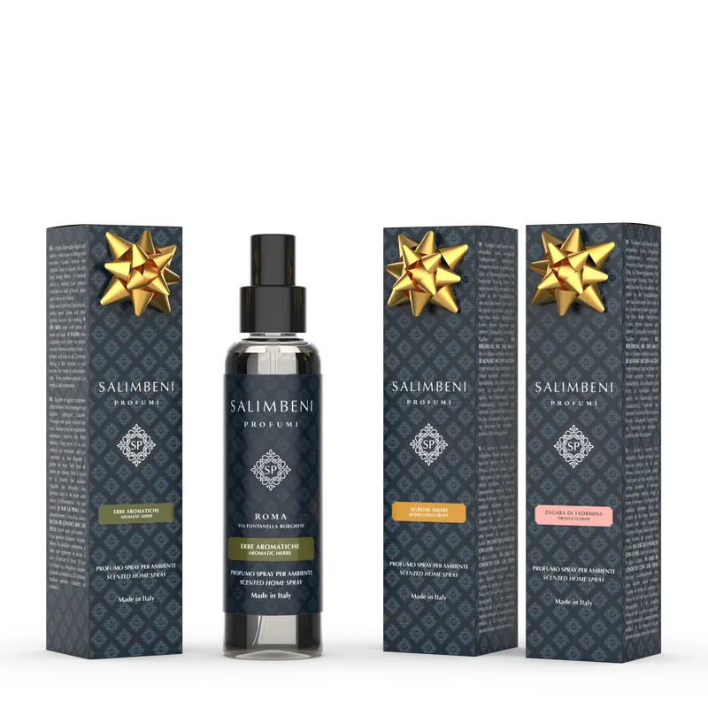 Três Room Sprays de 150 ml (Ervas Aromáticas + Cítrico Amargo + Flor de Laranjeira de Taormina)