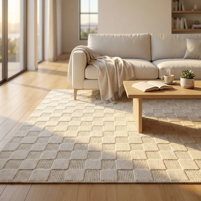 Ulderica - tappeto in lana beige 160x231